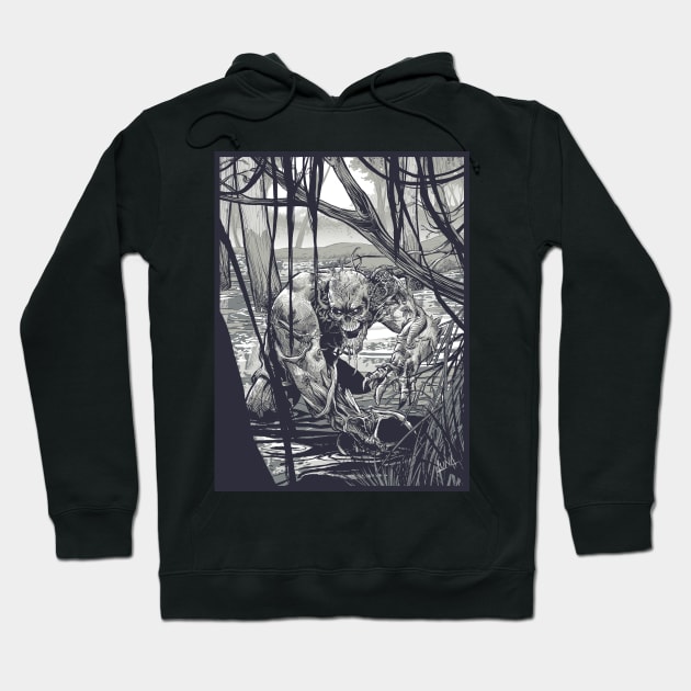 Swamp thing Hoodie by Franco Luna